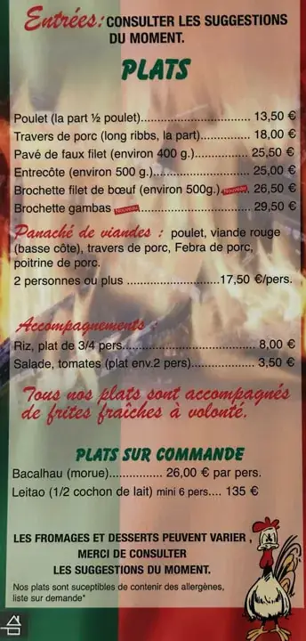 Menu_Au Poulet Grillé_Caudebec-lès-Elbeuf_image_1