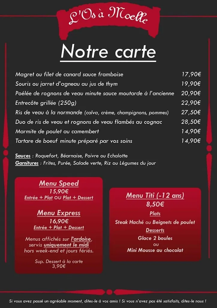 Menu_L'Os à Moelle_Elbeuf_image_1