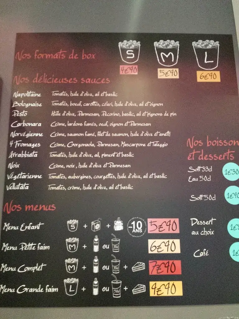 Menu_La Pasteria Elbeuf_Elbeuf_image_3