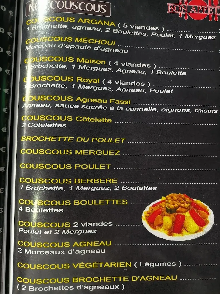 Menu_Restaurant Argana_Caudebec-lès-Elbeuf_image_2