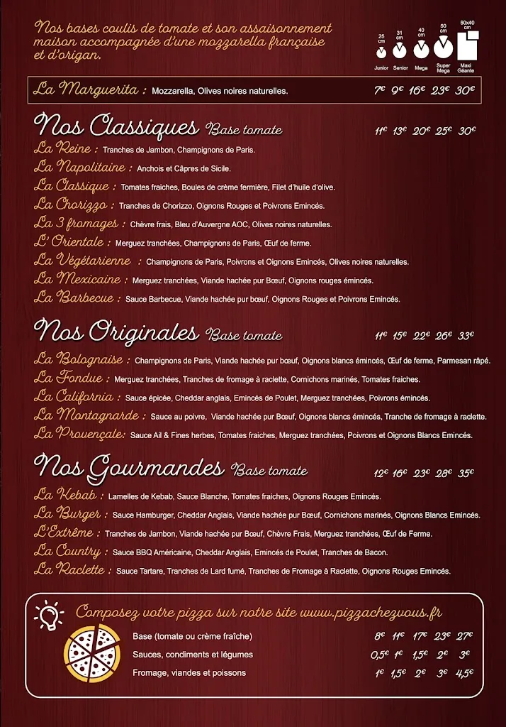 Menu_Pizza Chez Vous - Octeville sur Mer_Octeville-sur-Mer_image_1