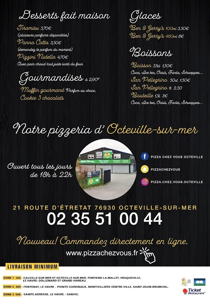 Menu_Pizza Chez Vous - Octeville sur Mer_Octeville-sur-Mer_image_2