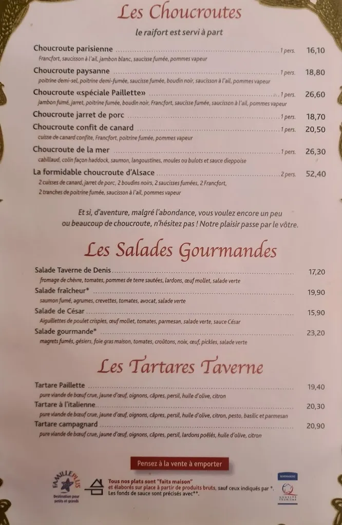Menu_Taverne Paillette_Havre_image_1