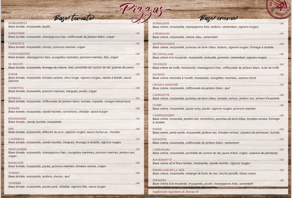 Menu_Pizz'A Tonton_Octeville-sur-Mer_immagine_1