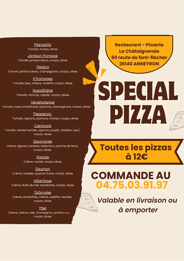 Menu_Restaurant La Chataigneraie_Anneyron_image_2