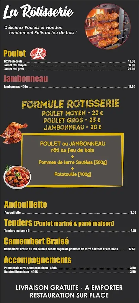 Menu_Pizzas - Rôtisserie - Snack - Saveurs de Méditérranée_Charleval_immagine_3
