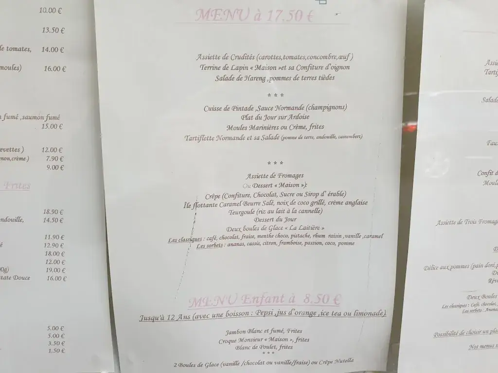 Menu_AU FIL DE L'EAU - Restaurant à Clécy_Clécy_image_4