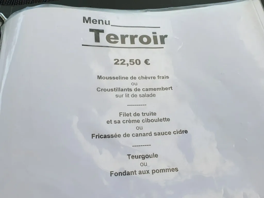 Menu_La Potinière_Clécy_imagen_3