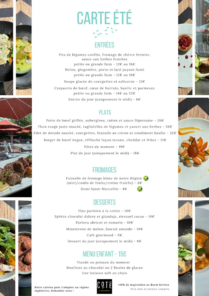 Menu_COTE LE RESTAURANT_Genas_imagen_1