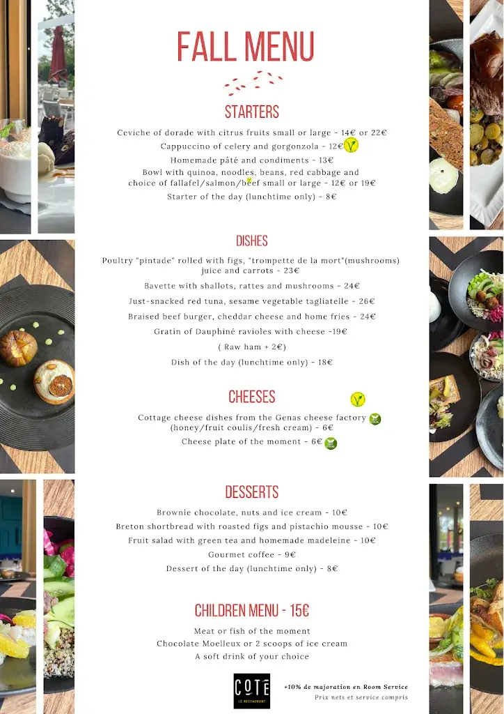 Menu_COTE LE RESTAURANT_Genas_imagen_3