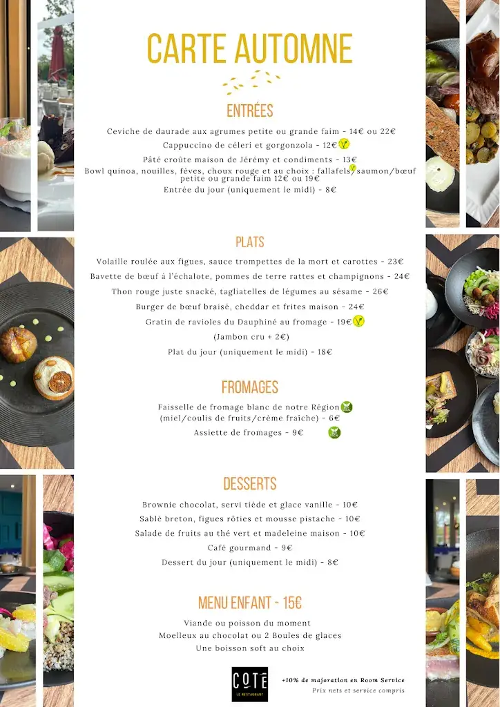 Menu_COTE LE RESTAURANT_Genas_imagen_4