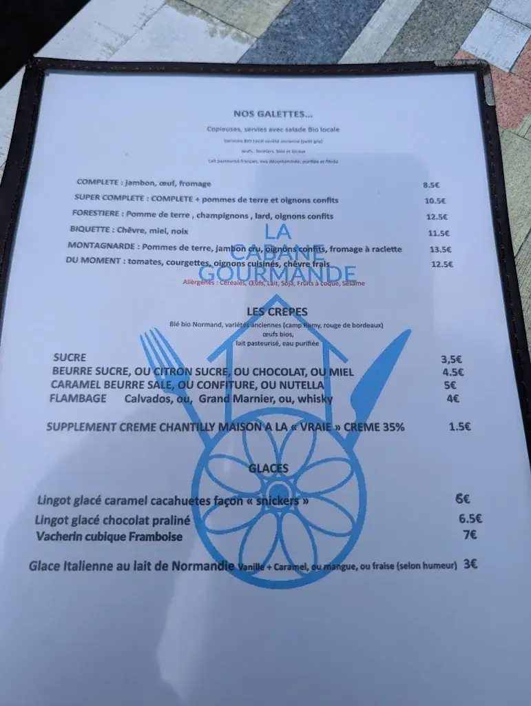 Menu_La Cabane Gourmande_Pont-d'Ouilly_image_3