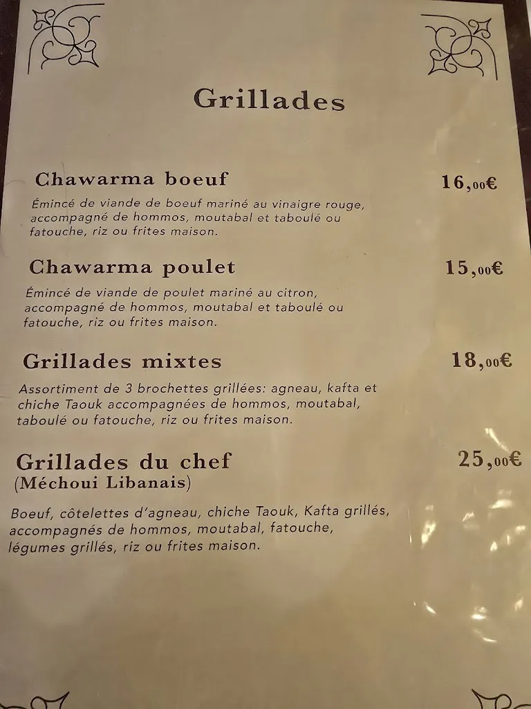 Menu_Le Comptoir Libanais_Cherbourg-en-Cotentin_immagine_1