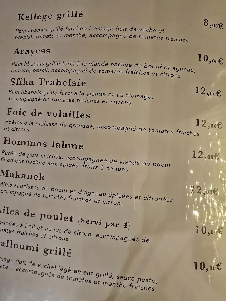 Menu_Le Comptoir Libanais_Cherbourg-en-Cotentin_immagine_4