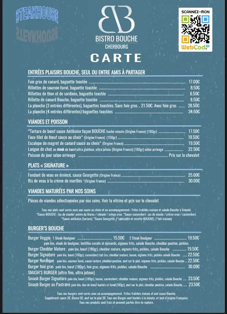 Menu_Bistro Bouche_Cherbourg-en-Cotentin_immagine_1
