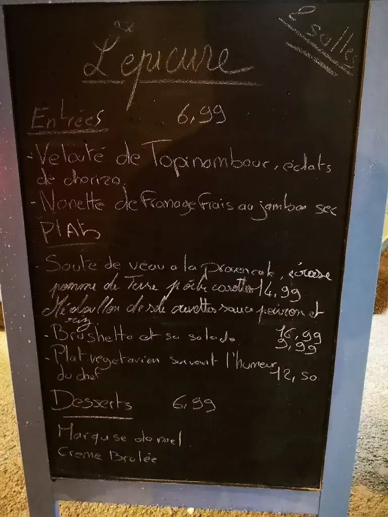 Menu_L'Épicure Restaurant - Cherbourg_Cherbourg-en-Cotentin_image_3