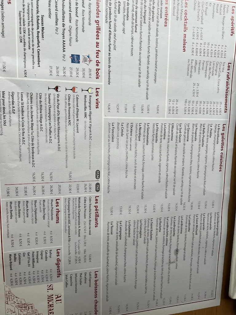 Menu_Au Saint Michael_Cherbourg-en-Cotentin_image_4