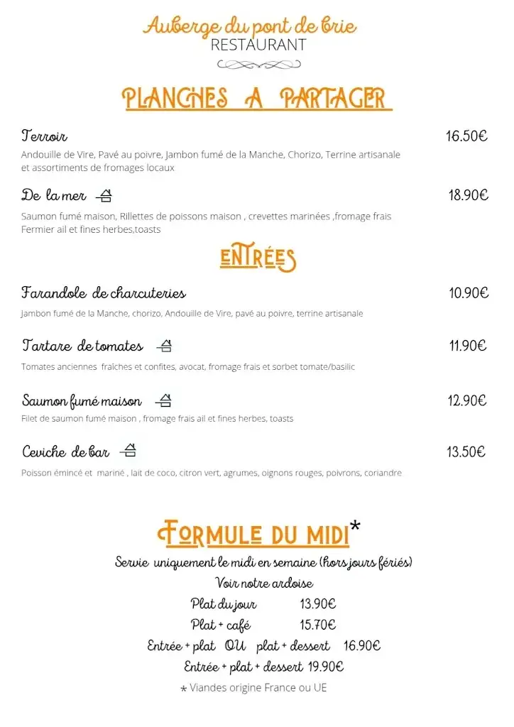 Menu_Auberge du Pont de Brie_Montillières-sur-Orne_image_3