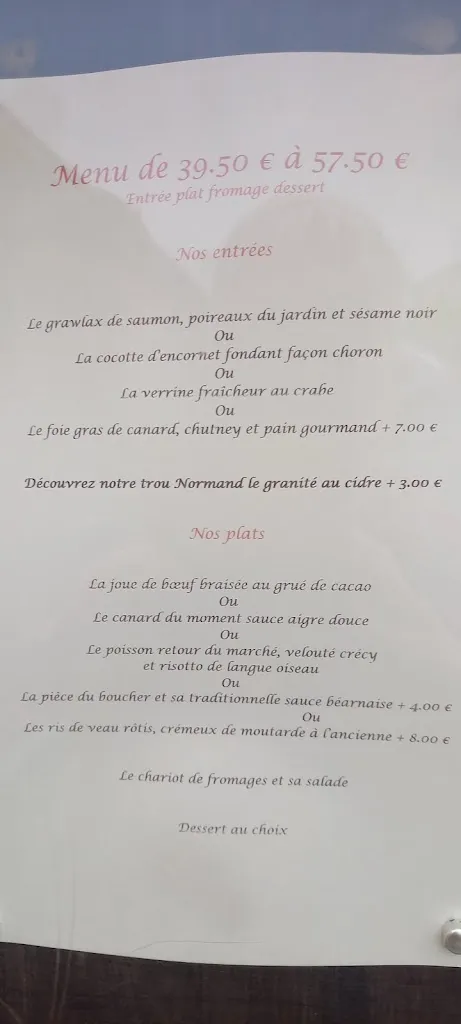 Menu_LA COCOTTE GOURMANDE_Carantilly_image_1