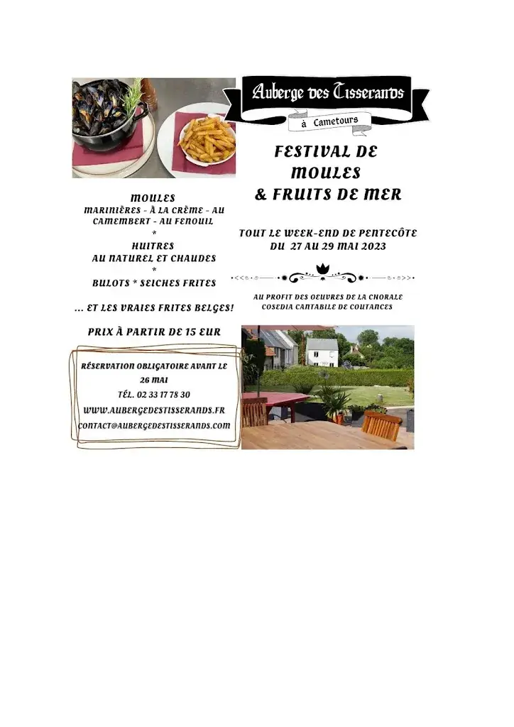 Menu_Auberge des Tisserands_Cametours_image_2