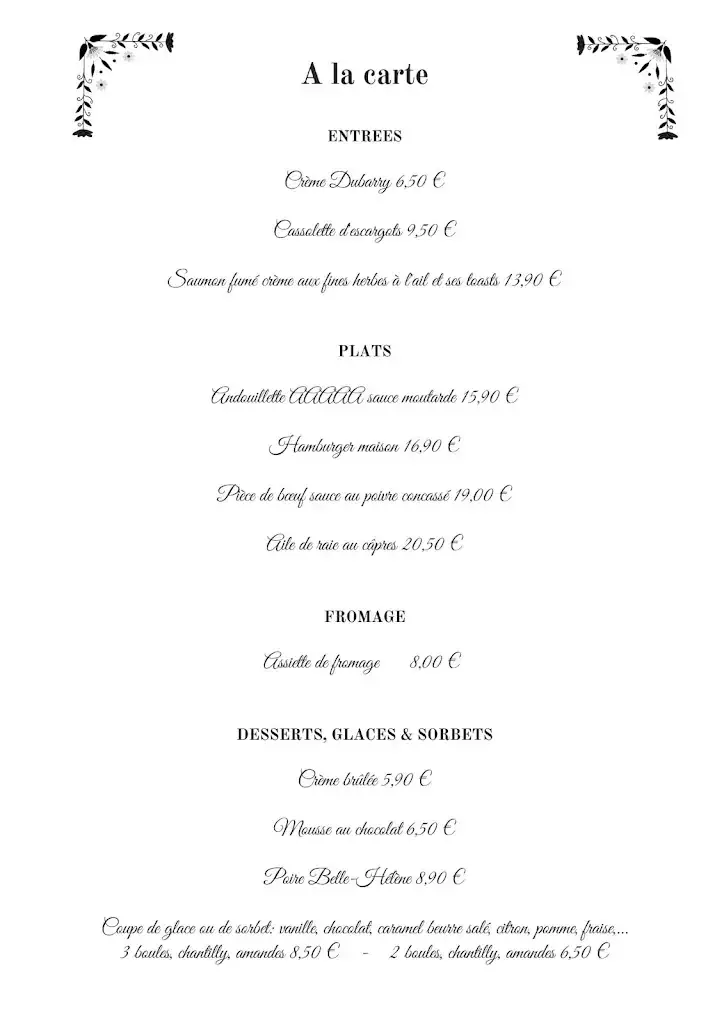 Menu_Auberge des Tisserands_Cametours_image_4