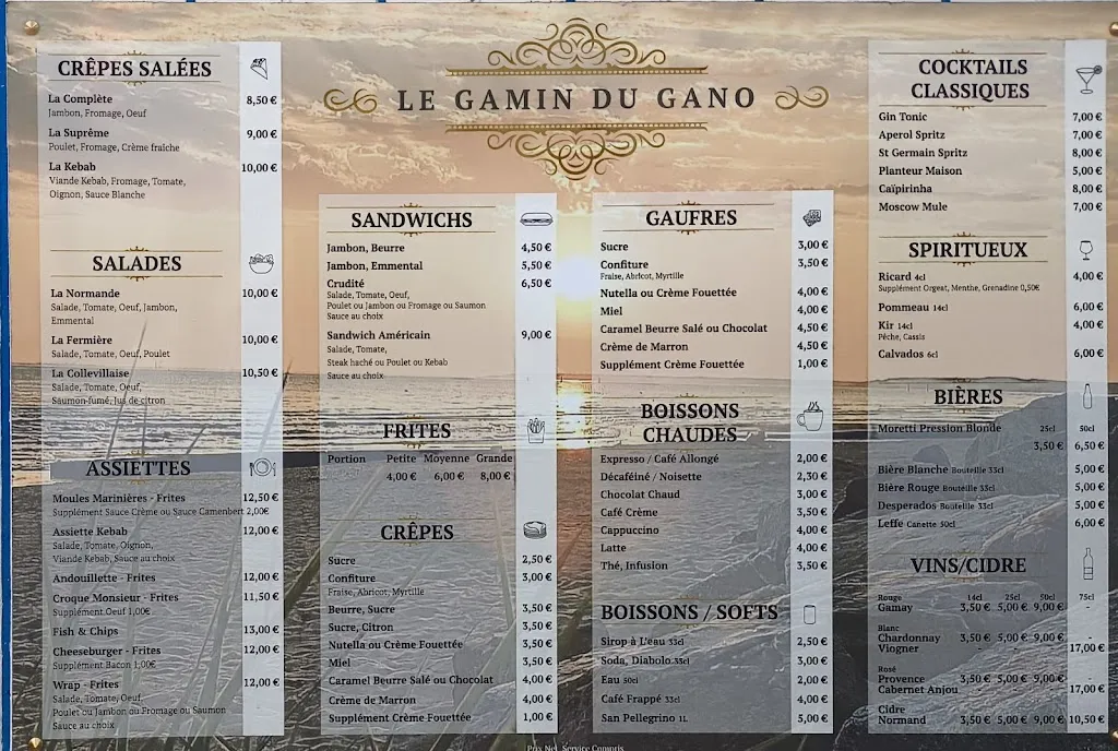 Menu_Le Gamin Du Gano_Colleville-Montgomery_image_2