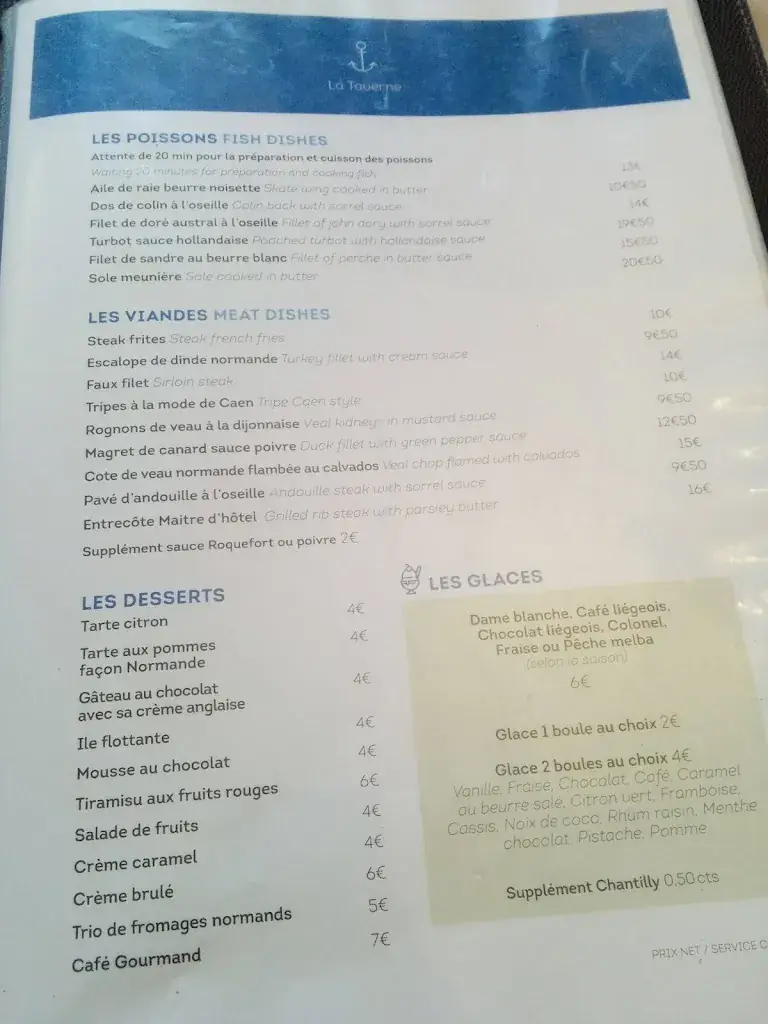 Menu_La Taverne_Lion-sur-Mer_image_1