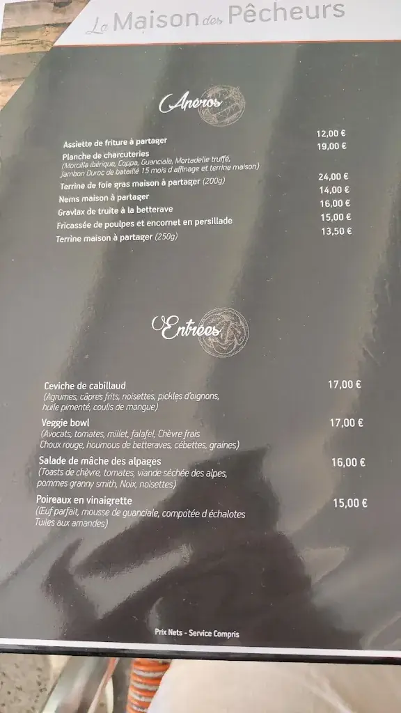Menu_La Maison Des Pêcheurs_Grésy-sur-Isère_image_3