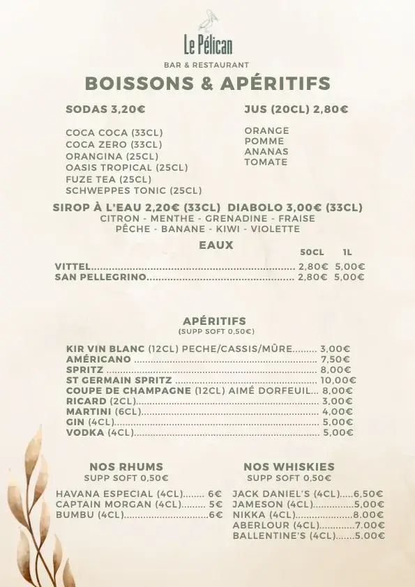 Menu_Le pélican_Colombelles_image_1