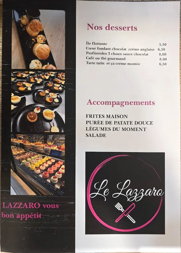 Menu_Le Lazzaro_Colombelles_image_3