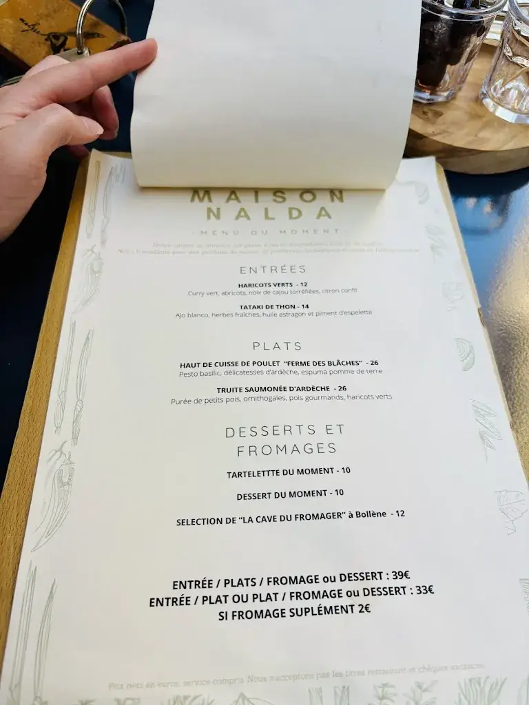 Menu_Maison Nalda_Grignan_immagine_1