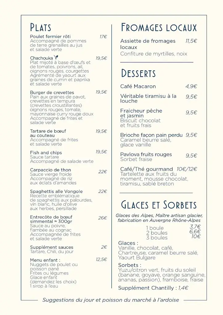 Menu_La Belle Epoque  proche Grenoble_Gières_image_1