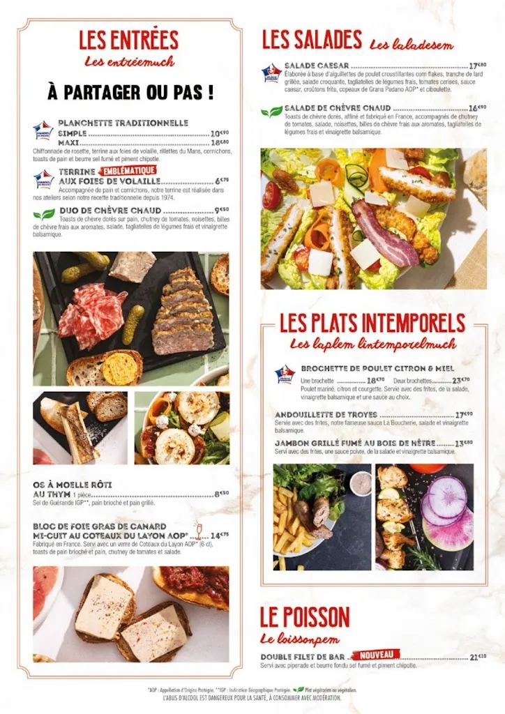 Menu_Restaurant La Boucherie_Alençon_image_3