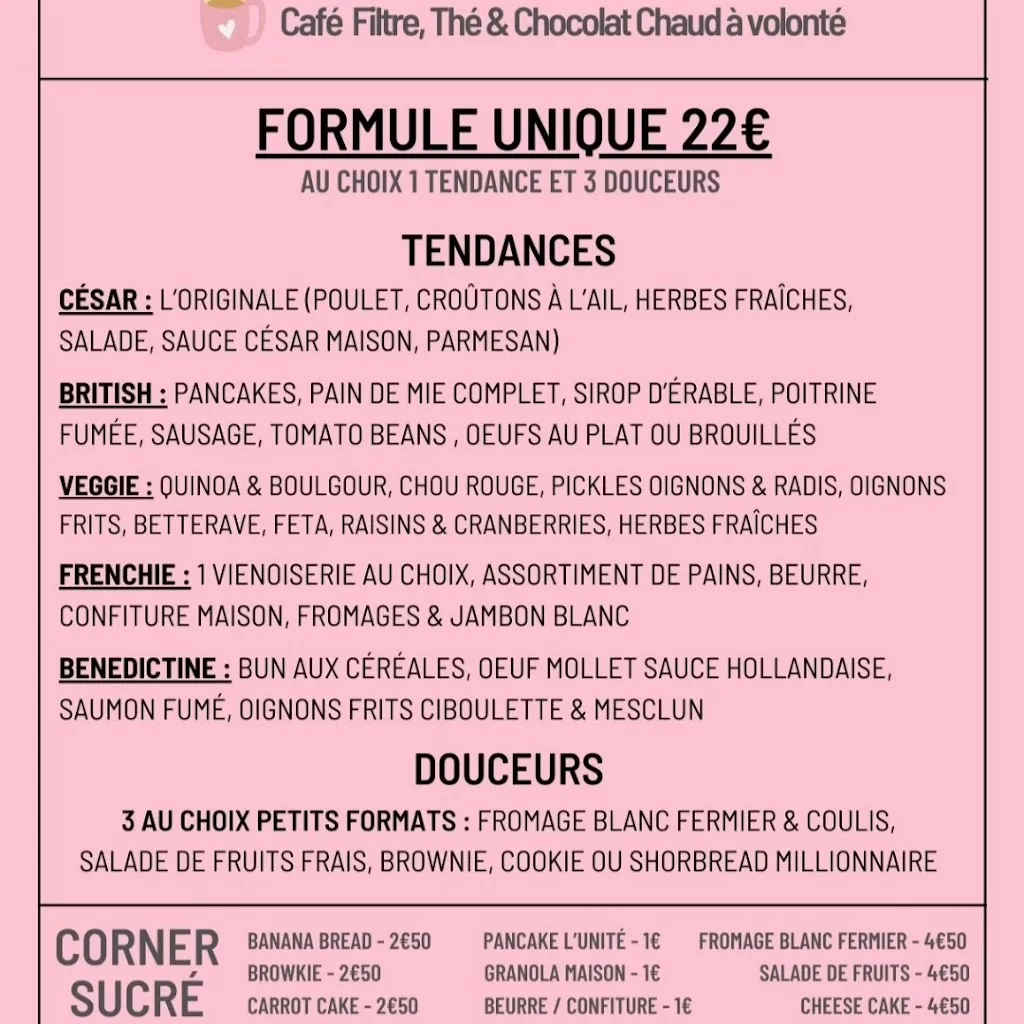 Menu_Restaurant & Caterer Soo Good / Brunch / Cake Design La Pâtisserie Créative_Alençon_image_1