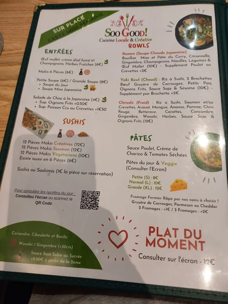 Menu_Restaurant & Caterer Soo Good / Brunch / Cake Design La Pâtisserie Créative_Alençon_image_3
