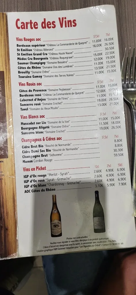 Menu_Steak House_Alençon_image_3