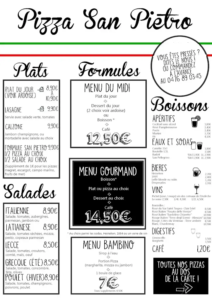 Menu_Pizza San Pietro_Gières_image_4