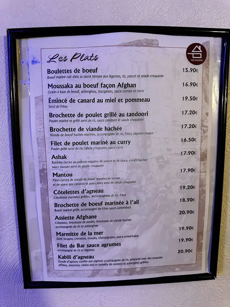 Menu_Kabul Restaurant_Alençon_image_1