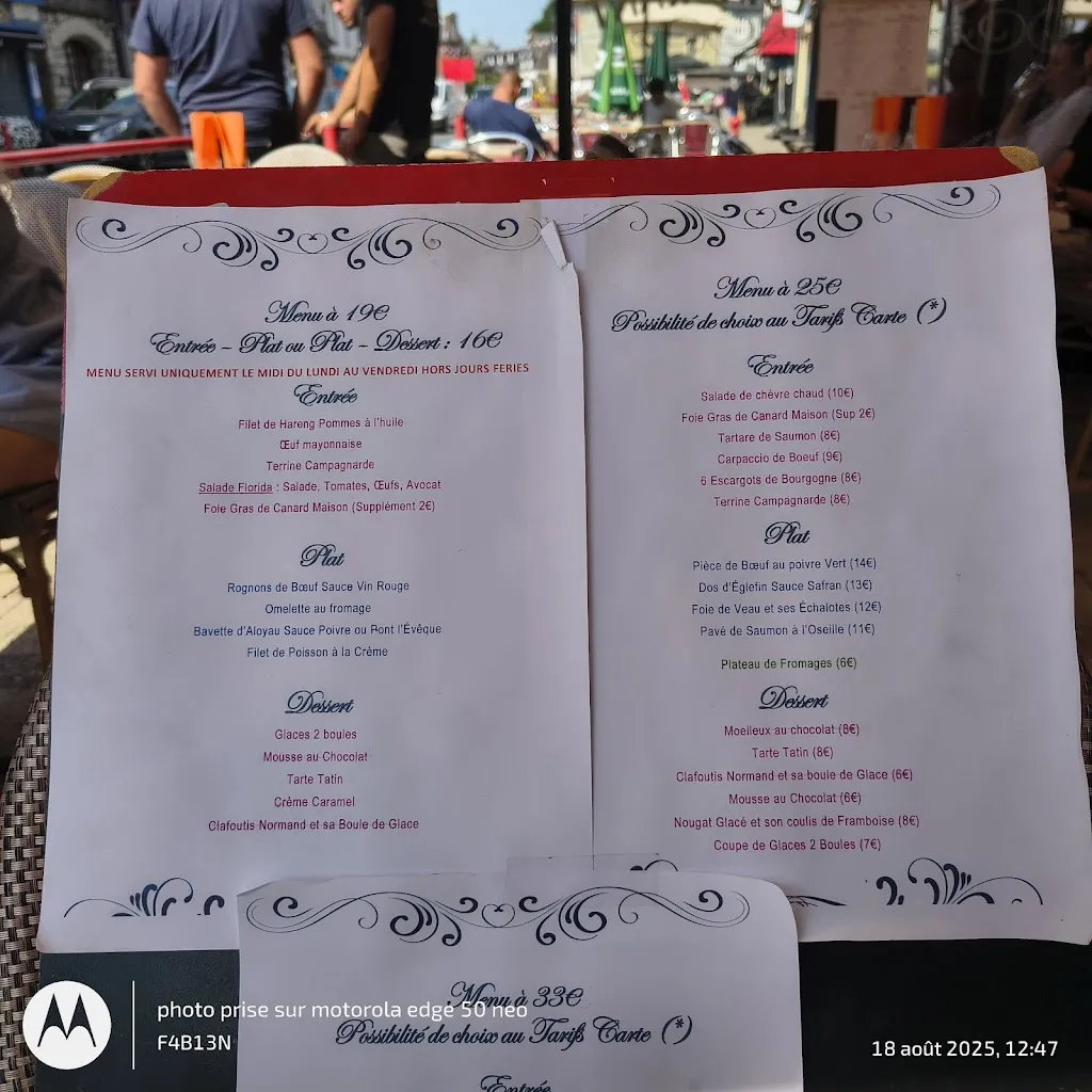 Menu_Le Florida_Cormeilles_image_1
