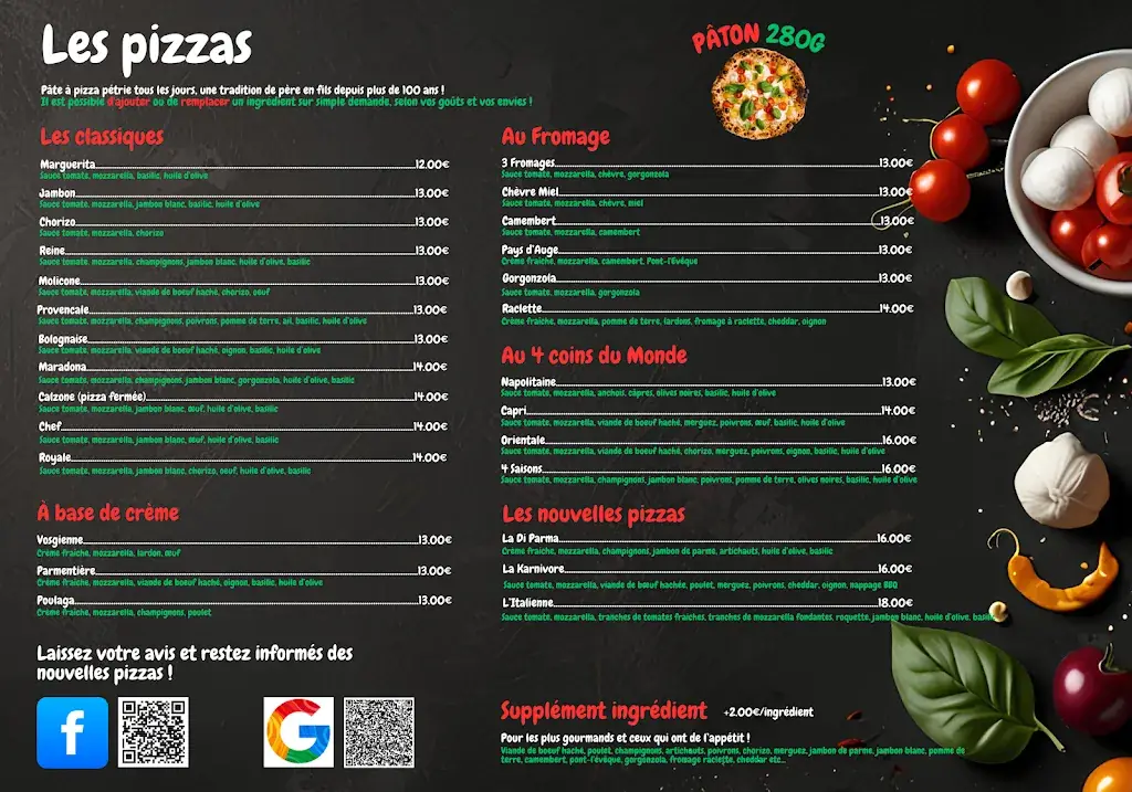 Menu_Pizza Capri_Cormeilles_image_1