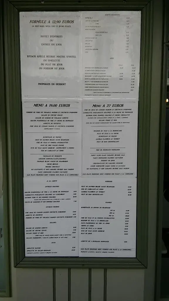 Menu_AU RELAIS NORMAND_Cormeilles_image_3