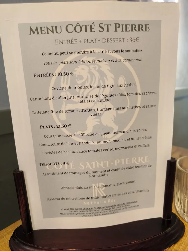 Menu_Le Côté Saint Pierre_Coutances_imagen_1