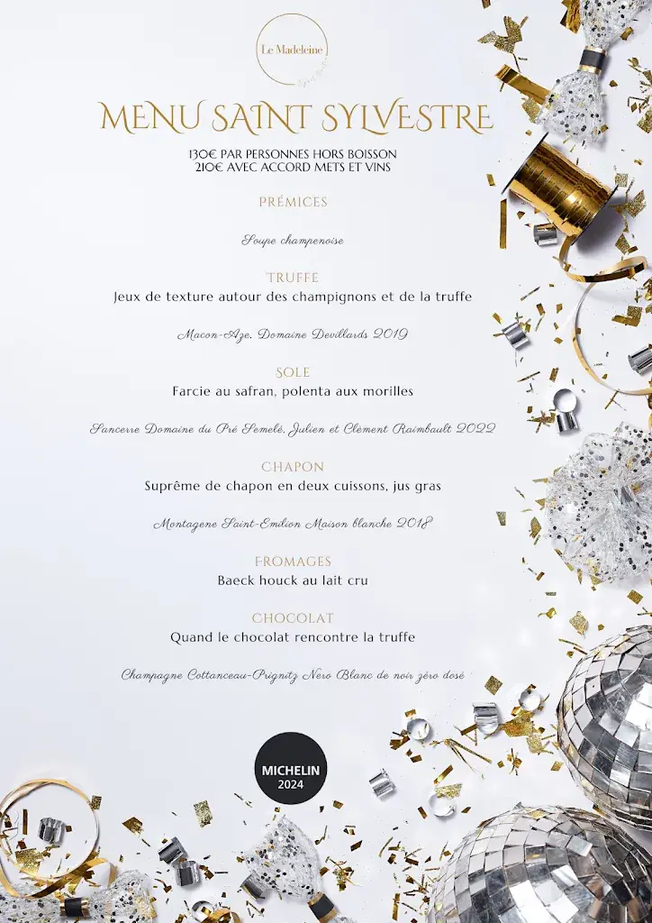 Menu_Restaurant - Le Madeleine par Cyril Coutin_d'Iton_image_2