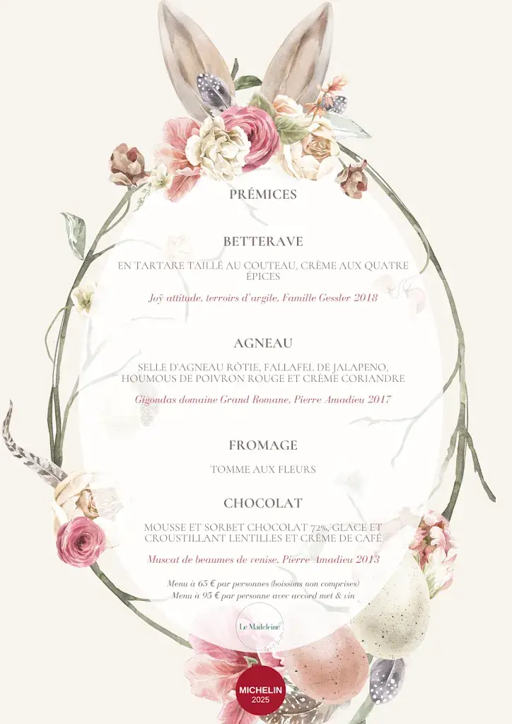 Menu_Restaurant - Le Madeleine par Cyril Coutin_d'Iton_image_4
