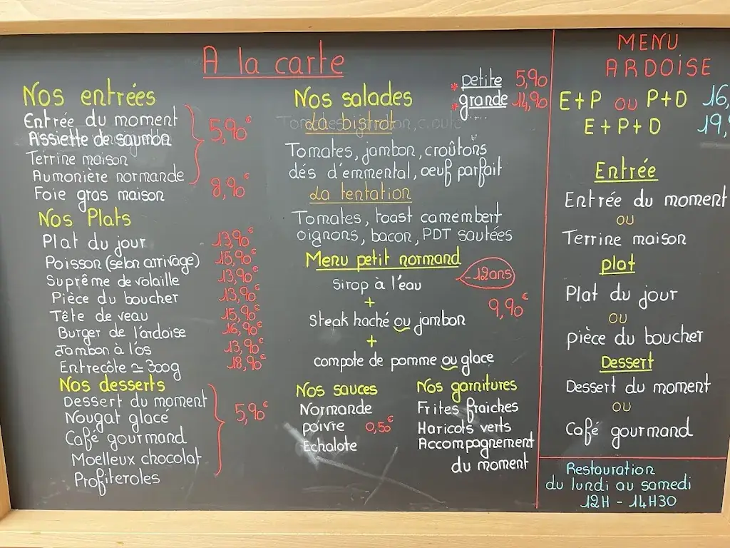 Menu_L'Ardoise Normande_Avre_image_1