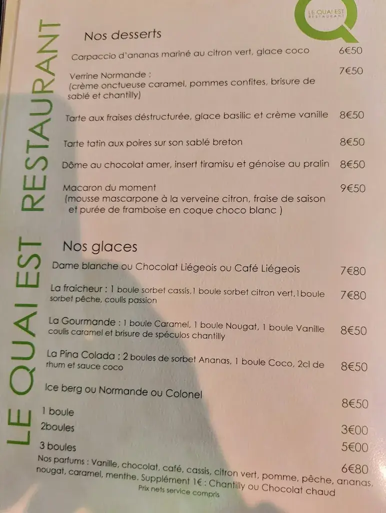 Menu_Le Quai Est_Courseulles-sur-Mer_image_1