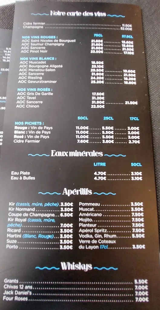 Menu_L'Écume de Courseulles_Courseulles-sur-Mer_image_2