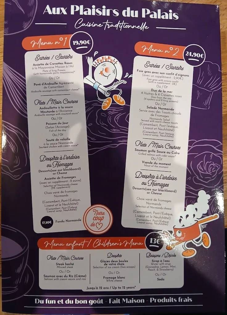 Menu_Aux plaisirs du palais_Courseulles-sur-Mer_image_2
