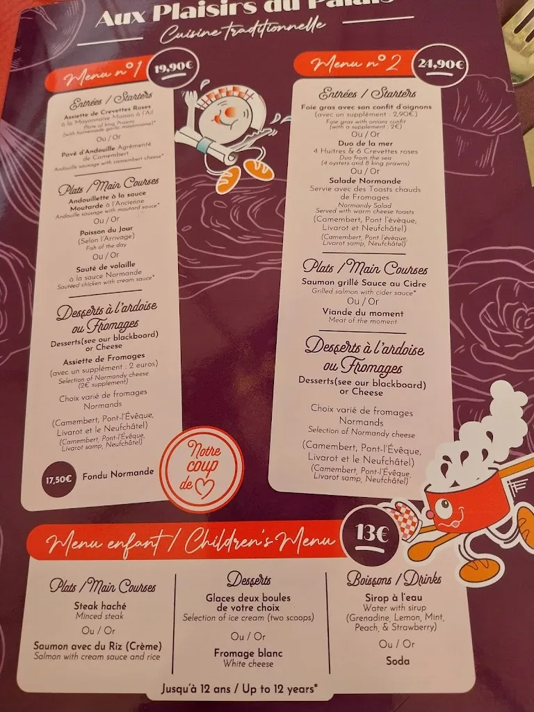Menu_Aux plaisirs du palais_Courseulles-sur-Mer_image_4