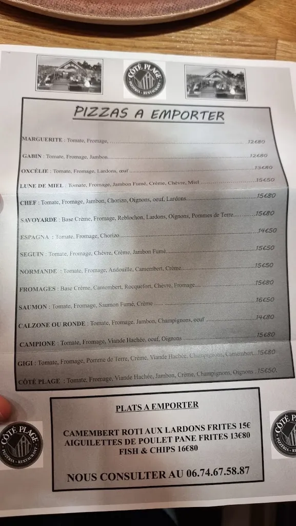 Menu_Côté Plage_Courseulles-sur-Mer_immagine_1